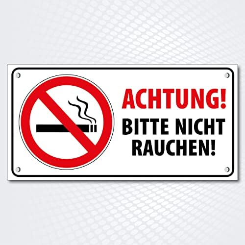 Bitte Nicht Rauchen Schild – Selbstklebend, Extra Produktbild-Vorschau 1
