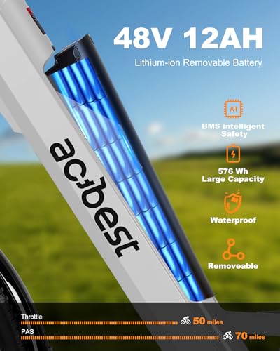 ACTBEST Electric Bike for Adults, Cores 26″ Electric