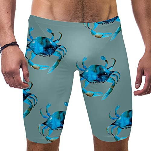Short de bain pour homme motif crabe bleu XL maillot de plage