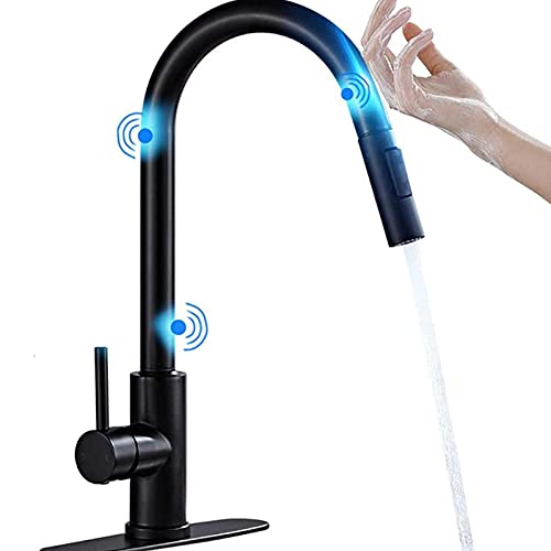 Rubinetto Lavabo Bagno Nero Opaco Con Doccetta Estraibile | 3 Fori 10 Cm | FELIXBATH - 2