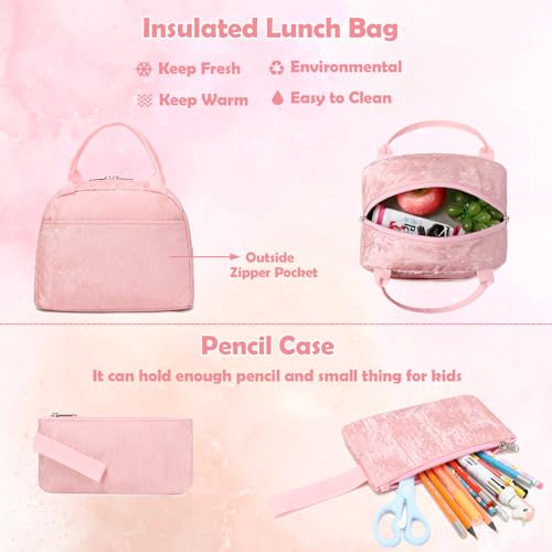 Kimwadalh Girls School Backpacks with Lunch Bag & Pencil Case for Primary by Kimwadalh - Used condition - Image 5