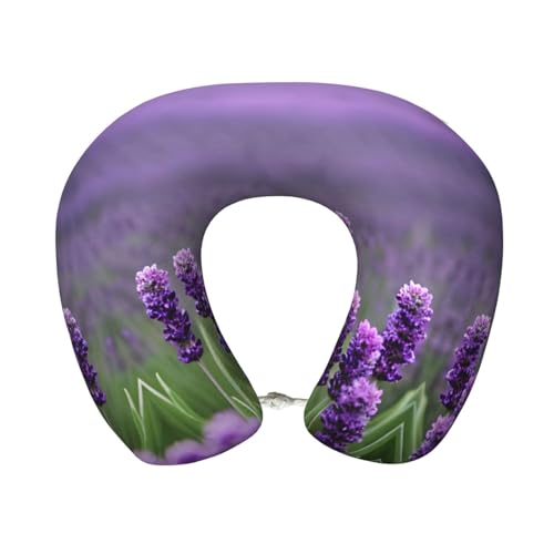 Almohada de viaje de poliéster negra cómoda miniatura 1