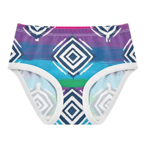 Cotton Girls Underwear Toddler Colorful Geometric Tribal Panties for Girl Colorful Underpants Briefs 2t