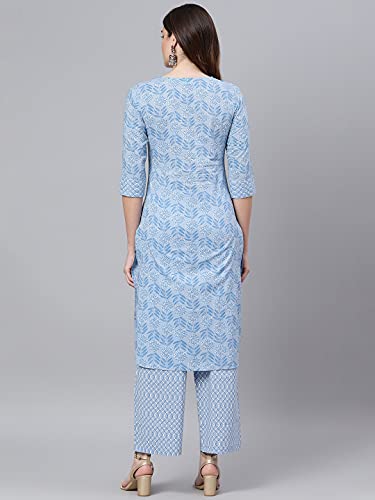 Sage Blue Printed Kurta Set3