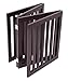 INTERNET'S BEST Dog Gate Indoor Freestanding Pet Barrier, Folding Wood Dog Fence, Extra Wide Doorway Puppy Gate, Indoor Animal Privacy Panel, Wooden Cat Fence - 4 Panel - 24
