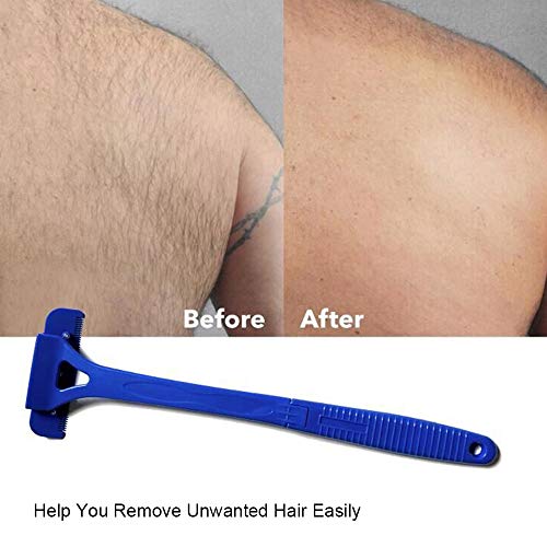 Andoer Máquina de barbear costas para homens Ferramenta de remoção de aparador de cabelo de barbear