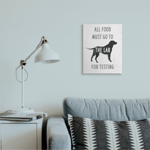 Image of Kitchen Humor Dog Food Phrase, 16 x 20 Inch Canvas Wall Art