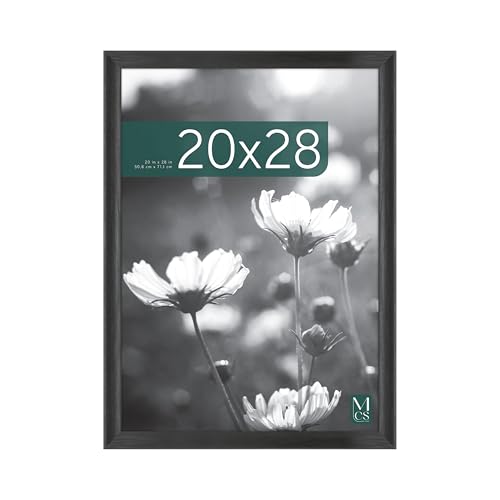MCS Studio Gallery Classic 20x28 Poster Frame Black Woodgrain, Vertical & Horizontal Wall Hanging Large Picture Frame for Photos, Posters & Art Prints (1-Pack)