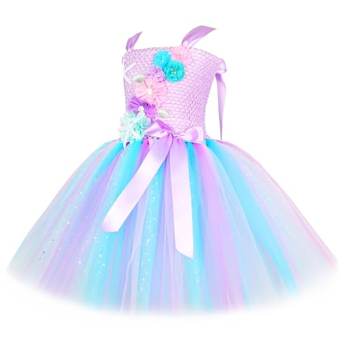 Disfraz de sirena para niñas 9-10 años miniatura 3