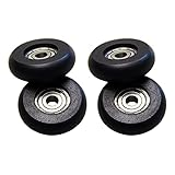 FRECCU Total Gym Replacement Set Wheels/Rollers for Models 2000, 3000, and More -Black (4 Pack)