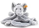Steiff Ellie Elephant, Premium Elephant Baby Blanket, 0-6 or 6-12 Months, Loveys for Babies, Security Blanket, Cute Stuffed Animals for Babies,, Soft Cuddly Friends (Grey, 10