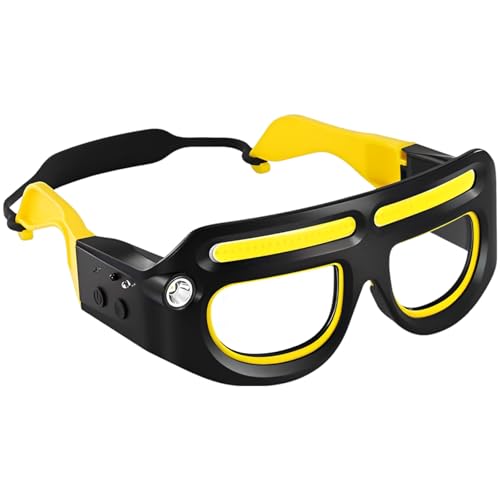 Gafas LED recargables con 5 modos de iluminación ajustables para manos libres
