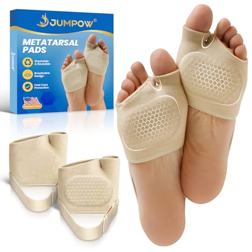 JUMPOW Metatarsal Pads with Heel Strap