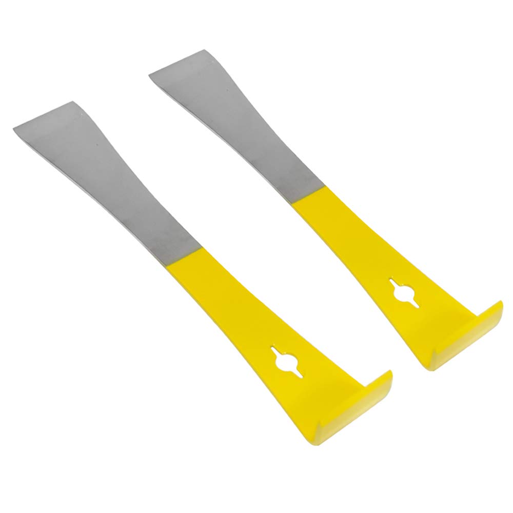 Beekeeping Tools American Style Bee Hive Box Hive Tool Hiraguchi Scraper Knife Red Yellow Tail for Beekeeper Bee Honey Knife Hive Tools Beekeeping Equipment Apiculture Uncapping (Yellow 2PCS)