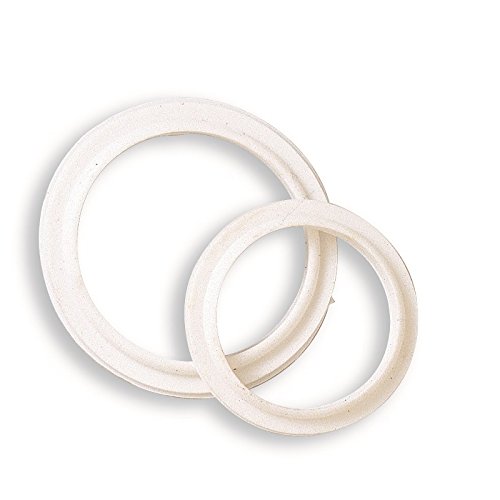 'Junta para enchufes Radiador sello con borde para corcho radiatori11/4-inch goma silicona color blanco 80 ° Shore