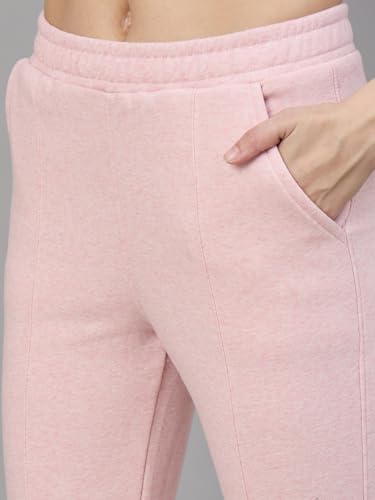 Image of 98 Degree North Women Flared Fleece Track Pants-GL1315-ALMOND