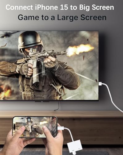 Adaptador USB C a HDMI 4K 60Hz para iPhone 16 y MacBook 2