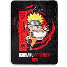 Naruto Shippuden Ichiraku Ramen Fleece Throw Blanket | Plush Soft Polyester Cover for Sofa and Bed, Cozy Home Decor, Luxury Room Essential | Anime Manga Gifts for Adults, Teens | 45 x 60 Inches