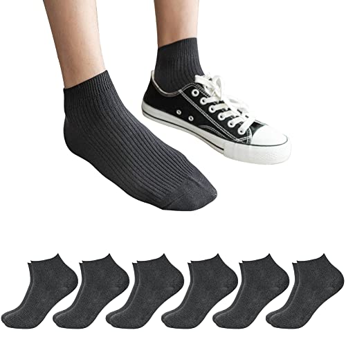 Size 7-12, 6 Pack Men's Casual Low Cut Ankle Business Socks With Lycra, Fits Dress Shoes, Sports, Daily Wear #TOP1