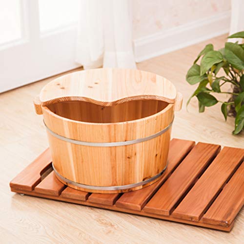 Bañera de pies de madera sólidamente resistente miniatura 4