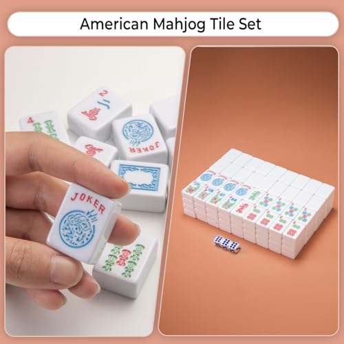 XELPHONIX American Mahjong Tile Set with 166 Soft-White 1.2 x 0.9 x 0.5 Inch Tiles, Easy-to-Read Engraving for Relaxed Game Nights XELPHONIX American Mahjong Tile Set with 166 Soft-White 1.2 x 0.9 x 0.5 Inch Tiles, Easy-to-Read Engraving for Relaxed Game Nights - Image 7