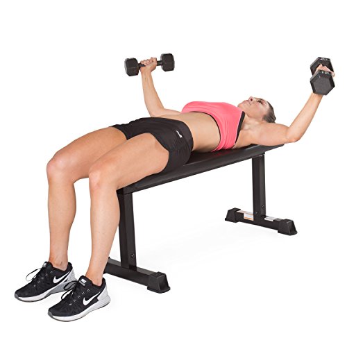 CAP Barbell Flat Weight Bench, Black