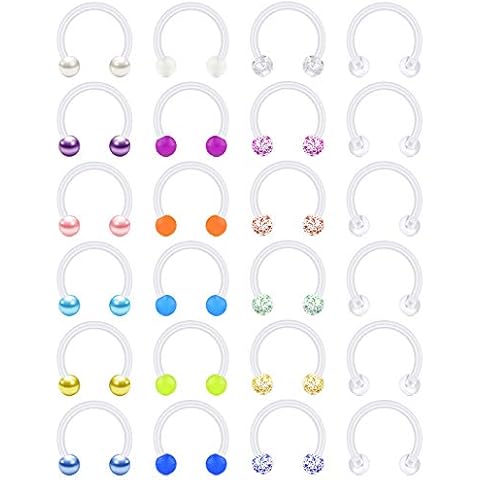 Vcmart Anneaux de Septum en Plastique Cover
