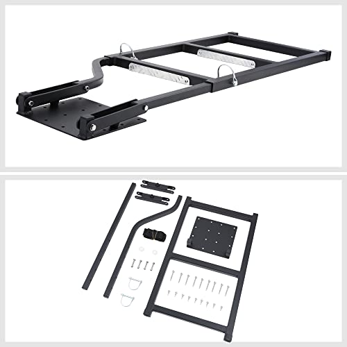 Dna Motoring PT-ZTL-8277 28 Inch-42 Inch Universal Foldable Steel Pickup Truck Extension Step Tailgate Ladder Fits Non Obstructed Tailgates thumb #3