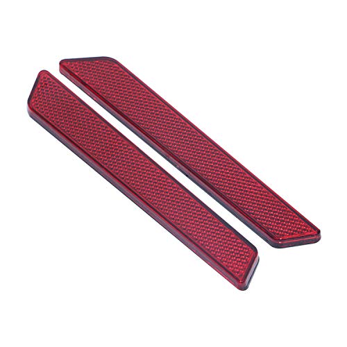 Bid4ze Réflecteurs ABS rouges compatibles avec les housses de sacoches Harley - Visibilité latérale 2014-2019 Touring FLT FLH Cover