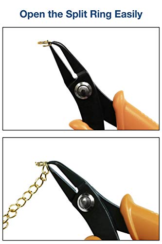 Beaditive Split Ring Pliers | Jewelry Making, Beading, Crafting | High-Carbon Steel | 5-Inch (Honeycomb) - Image 3