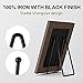 3 Pack 6 Inch Plate Stands for Display Picture - Vinyl Table Top Display, Decorative Metal Frame Holders for Book , Photo and Platter, Tabletop Art, Black 3 Packs