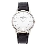 Vacheron Constantin Patrimony Grand Taille White Gold Black Alligator Mens Watch 81180000G-9117