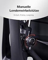 LiberNovo SE Ergonomischer Bürostuhl mit Fußstütze, Schreibtischstuhl mit manueller Lendenwirbelstütze, 5 Neigungspositionen, Computerstuhl für langes Sitzen, für Homeoffice und Gaming, Obsidian 48cm – Ansicht 4