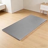 マットレス トッパー シングル Gaberpho 高反発 折りたたみ 洗えるカバー 硬さ180N 寝返りサポート 体圧分散 通気 抗菌防臭 防ダニ 滑り止め エコテックス認証済み 収納袋付き