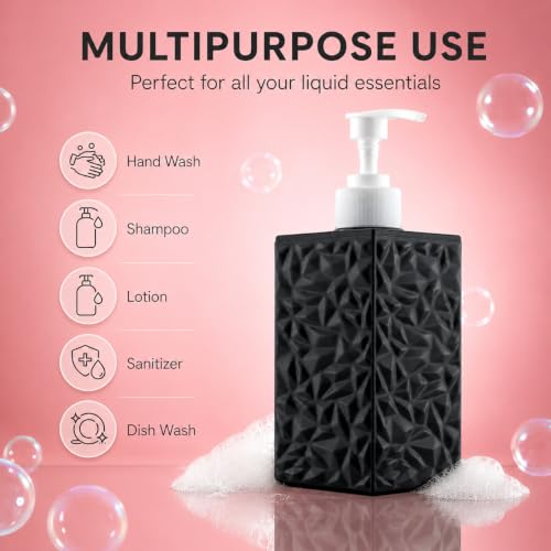 Image of Markwell Liquid Soap Dispenser |Plastic Abs| Bottle for Kitchen|Soap DispeBathroom Sanitizer, Lotion, Shampoo Dispenser | Plastic Handwashnser for Wash Basin |Bathroom (Multi Color)(Pack of 1)
