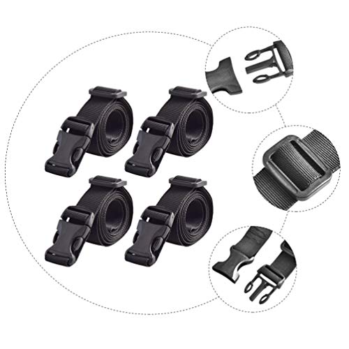 4 peças de correia ajustável para bagagem com fivela de encaixe e cinto de viagem acessórios para co