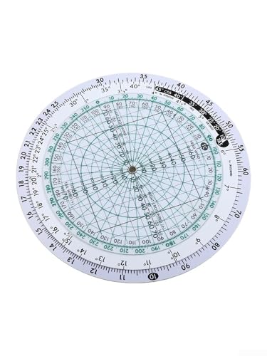 Calculador de vuelo E6B-R 6 pulgadas para entrenamiento miniatura 7