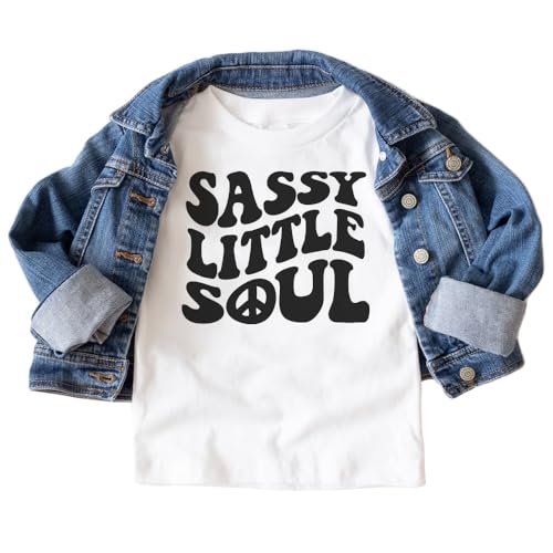 Sassy Little Soul Toddler Shirt For Girls - Cute Natural Toddler Youth Graphic Tee2