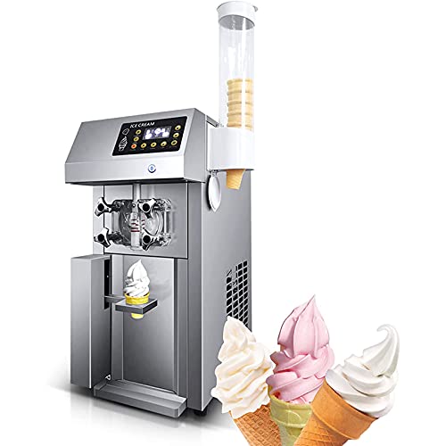 Automatische Eismaschine, 1250 W Kommerzielle Softeismaschine, Joghurt-Milchshake-Maschine, 304 Edelstahl…