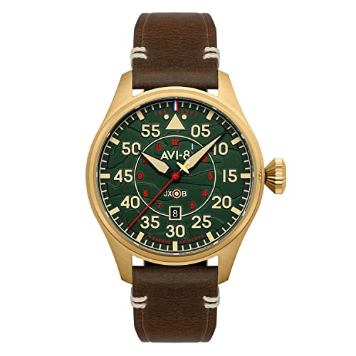 AVI-8 Mens 46mm Hawker Hurricane Clowes Automatic Northolt Pilot Watch