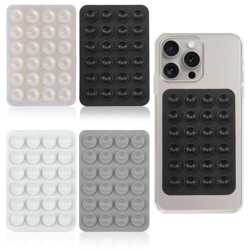 YAOYYG 4 Piezas Ventosas para Movil Silicona, Ventosa para Teléfono Móvil, Soportes De Teléfonos Móviles Antideslizantes para Selfies Y Videos, para Todos los Modelos de Teléfonos Móviles