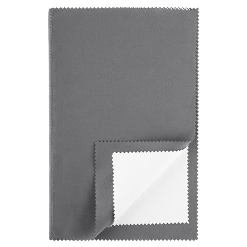 COMNICO Paño de pulido, paño de limpieza grande para joyas, reutilizable, fibras superfinas, accesorio de joyería suave para oro, platino, mantiene las joyas brillantes, Fibra