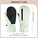 Yiju Winter Ski Mittens Snow Mitts Comfortable Windproof Keep Weather Snowboarding Gloves for Skiing Skating Outdoor, Green