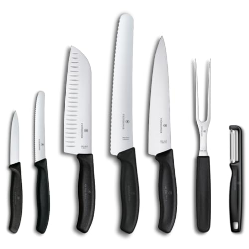 Victorinox Swiss Classic Küchenmesser Set, Kochmesser, 7-teilig...