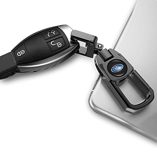 Car Keys Keychain, Metal Key Chain With Logo Replacement For Subaru Ascent Brz Crosstrek Forester Impreza Legacy Outback Wrx Sti Xv Crosstrek,Keyring For Car Key Fob, Car Accessories, Black #TOP4