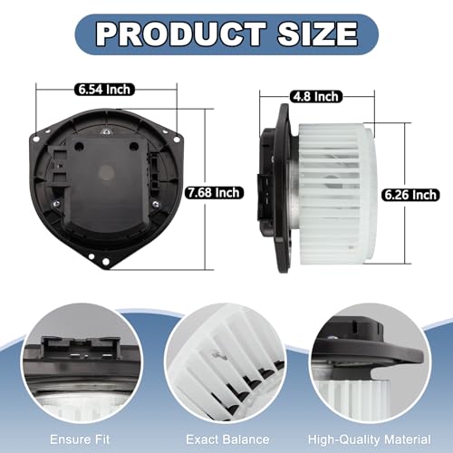 Image of AC Blower Motor with Fan HVAC Heater Blower Motor Fan Fit for Nissan 2007-2014 Altima 2003-2014 Murano Infiniti 2008-2013 G37 2014-2017 Q50 Replace# 700193 272206CA0A