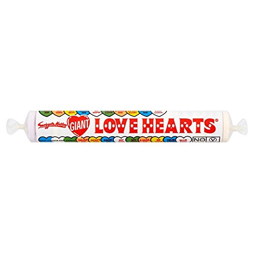 Swizzels Matlow Giant Love Hearts (39g) - Pack de 6