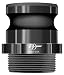 PT Coupling Basic Standard Series 15F Polypropylene Cam and Groove Hose Fitting, Poly F-Adapter, 1-1/2" Adapter x NPT Male