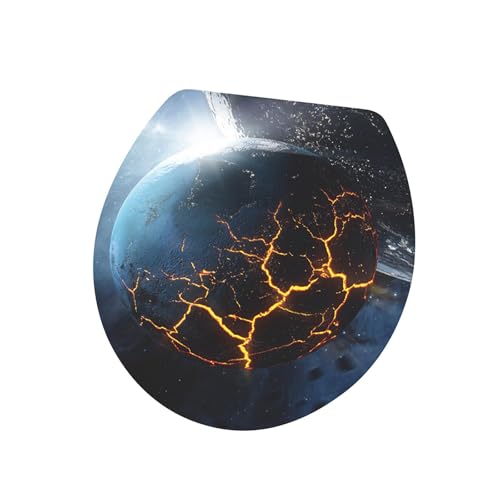 BLWOTMOR Bathroom Toilet Seat Decals PVC Stickers for Home And Office, Style A