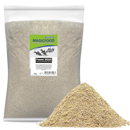 MagicFood Angelfutter Basismix Grundfutter Groundbait 8KG (Power Müsli)